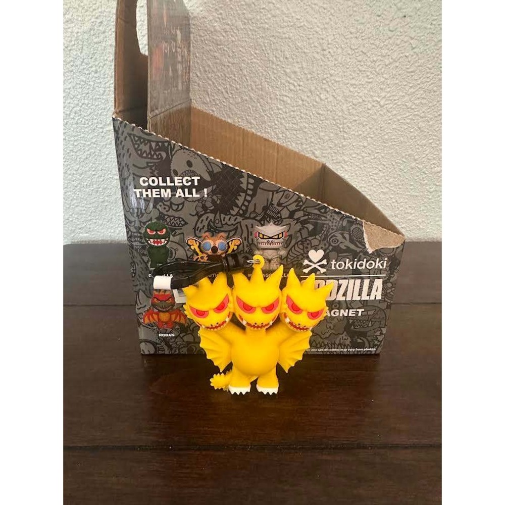 Tokidoki x Godzilla King Ghidorah 3D Magnet Yellow Three Headed Monster Kaiju